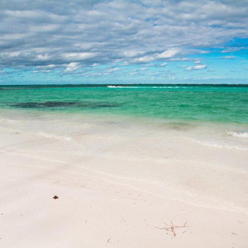 The beautiful Key Colony Beach with crystal clear waters and smooth sand.